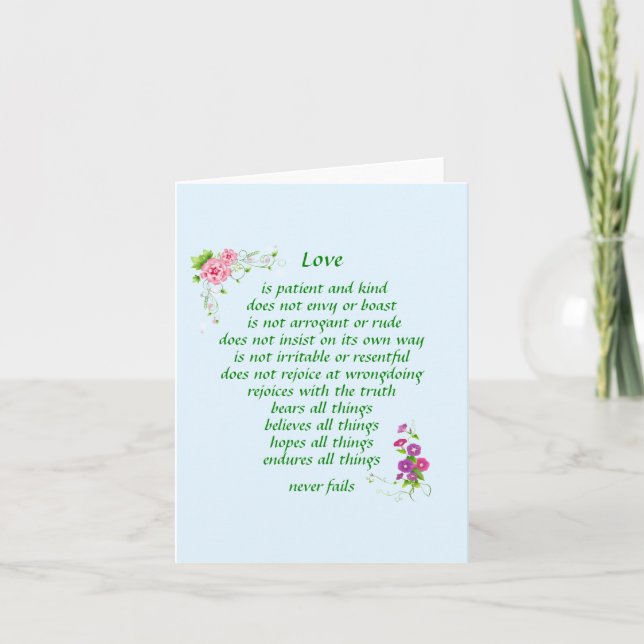 Kärlek är det Underbarare Notecard Anteckningskort (Framsida)