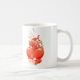 Kärlek är din hjärtvalentinromantik kärlek kaffemugg