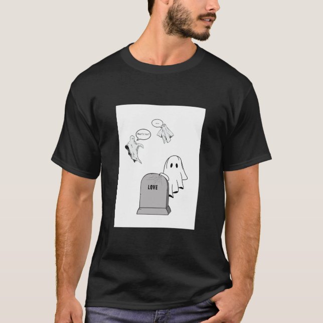 Kärlek är död - Ghokosttetiska Humor Art T Shirt (Framsida)