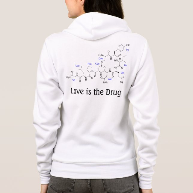 Kärlek är drogen - Oxytocinmolekyl Tröja (Baksida)