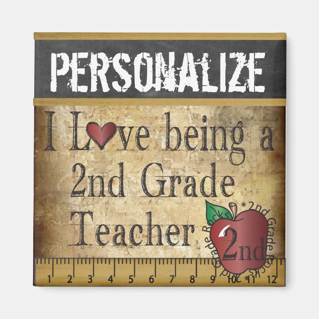 Kärlek är en andra Klass-lärare Magnet (Framsidan)