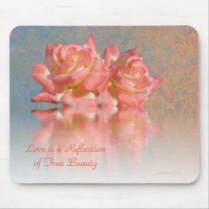 Kärlek är en återspegling av True Beauty Mousepad Musmatta