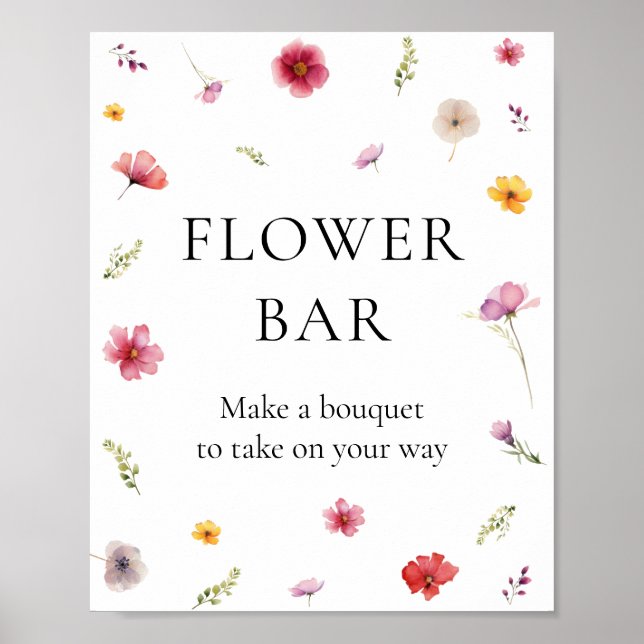 Kärlek är en blommande Möhippa Flower Pub Poster (Framsidan)