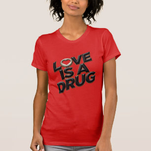 Kärlek är en drog 3D Chrome Heart Y2K Streetwear T Shirt