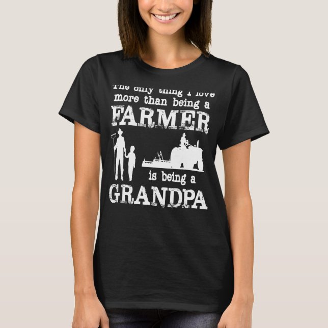 Kärlek är en farfar för Fars dag T Shirt (Framsida)