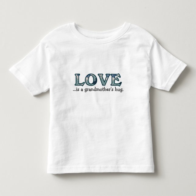 Kärlek är en farmors kram Design T Shirt (Framsida)