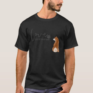 Kärlek är en fyra äldre Ord Shiba Inu T Shirt