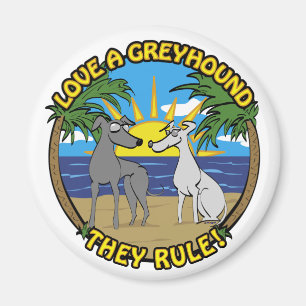 KÄRLEK ÄR EN GREYHOUND... MAGNET