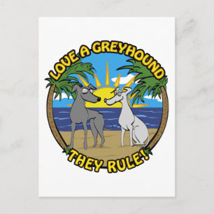 KÄRLEK ÄR EN GREYHOUND... VYKORT