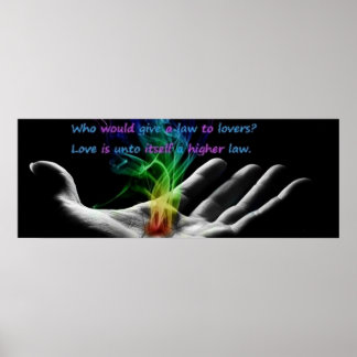 Kärlek är en högre lag poster
