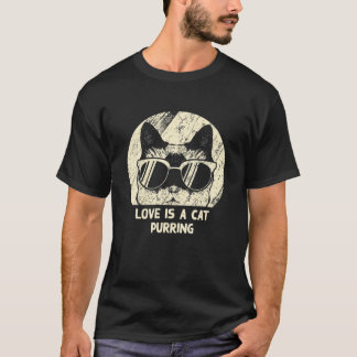 Kärlek är en katthundpessimistisk överlägsenhet (C T Shirt