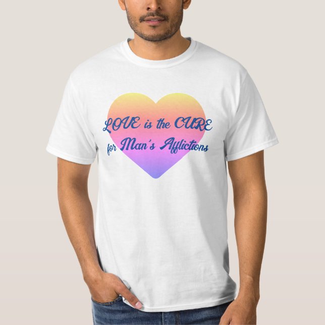 Kärlek är en kyrka för alla mänskliga angelägenhet t shirt (Framsida)