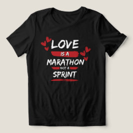 Kärlek är en maraton som kör julklappar på Alla hj T Shirt