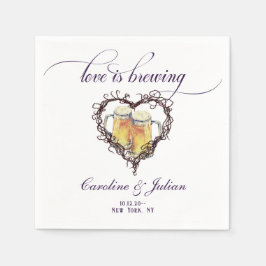 Kärlek är en Möhippa för att andas gotiskt hjärta Pappersservett