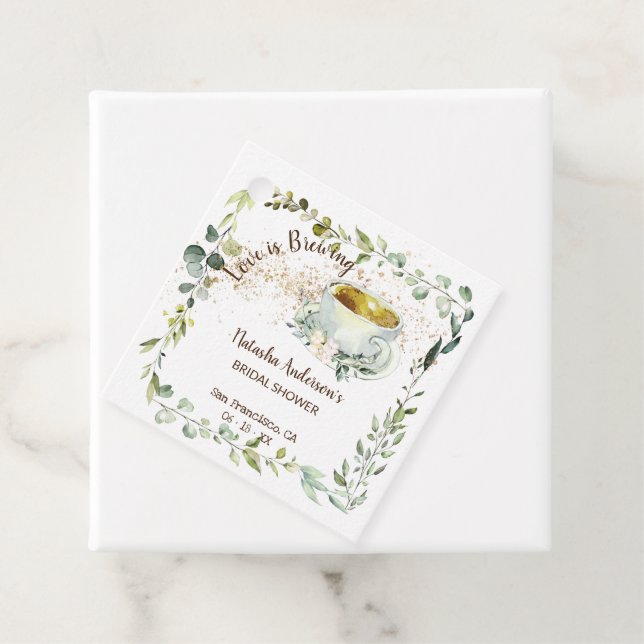 Kärlek är en Möhippa för växtbaserade tea Gåvor Etiketter (På plats)