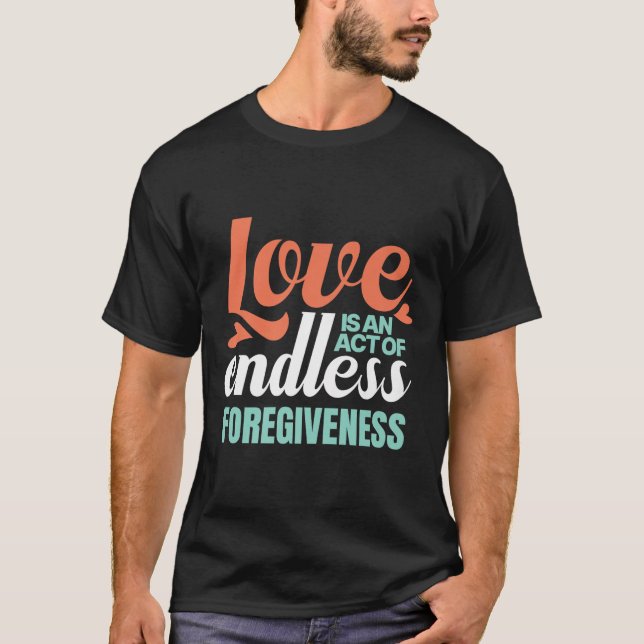 Kärlek är en oändlig formelfilosofi Q T Shirt (Framsida)