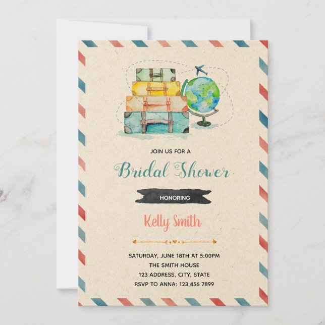 Kärlek är en resa partykort inbjudningar (Framsida)