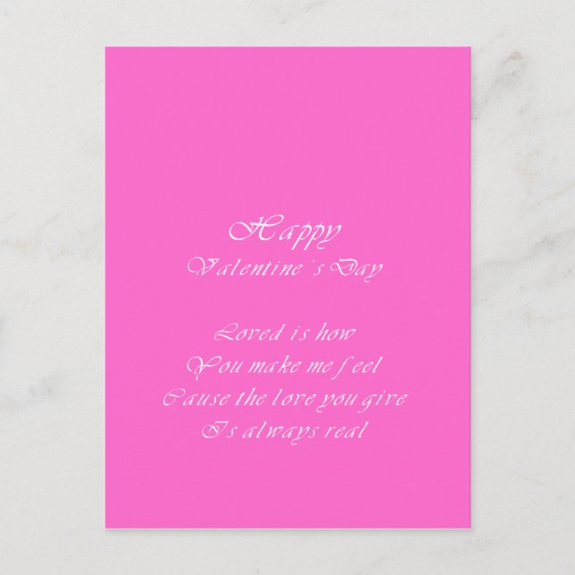 kärlek är en riktig valentindag helg vykort (Framsida)