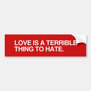 KÄRLEK ÄR en RUSKIG TÄNKA TILL HATE.png Bildekal