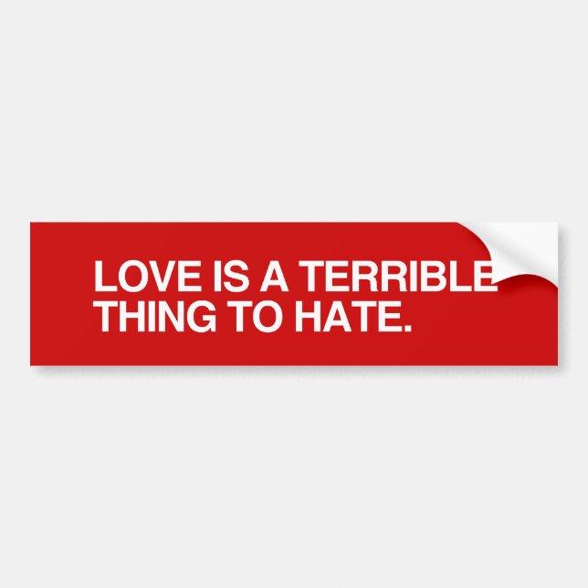 KÄRLEK ÄR en RUSKIG TÄNKA TILL HATE.png Bildekal (Framsidan)