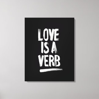 Kärlek är en Verb Canvas Art-utskrift