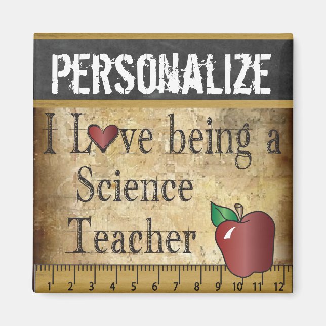 Kärlek är en vetenskapslärare Magnet (Framsidan)