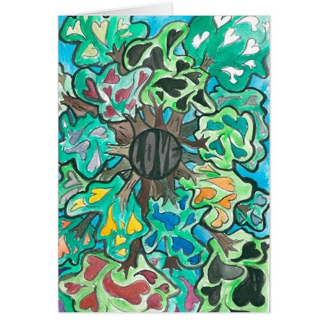 Kärlek är en vildmark hälsningskort (Framsidan)