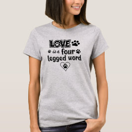 Kärlek är ett fyraårigt ord t shirt