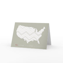 Kärlek är ett journey Greeting Card w/ chevron kar