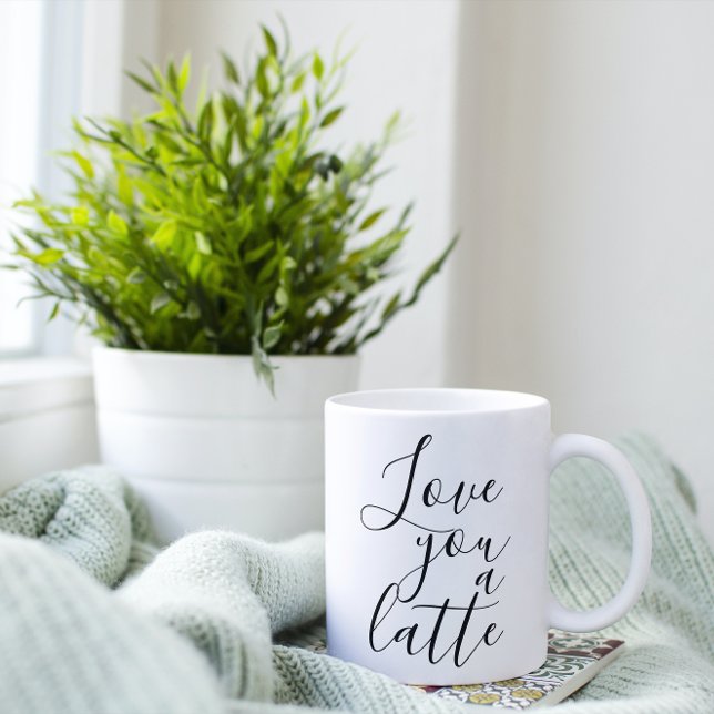 Kärlek är ett latte kaffe Två-Tonad mugg (Skapare uppladdad)