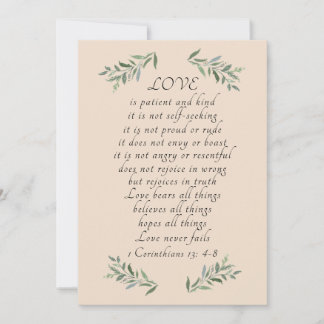 Kärlek är ett platta patientkort julkort