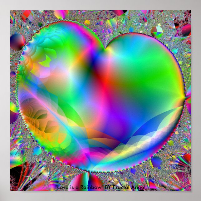 Kärlek är ett regnbåge poster (Framsidan)