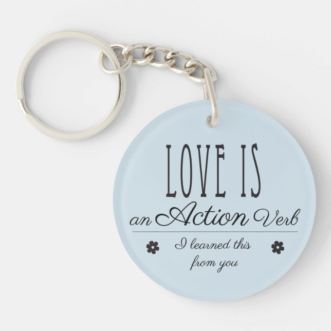 Kärlek är ett verb för handling. Jag lärde mig det (Framsidan)