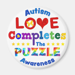 Kärlek är färdigt med pusslet magnet