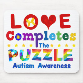 Kärlek är färdigt med pusslet musmatta