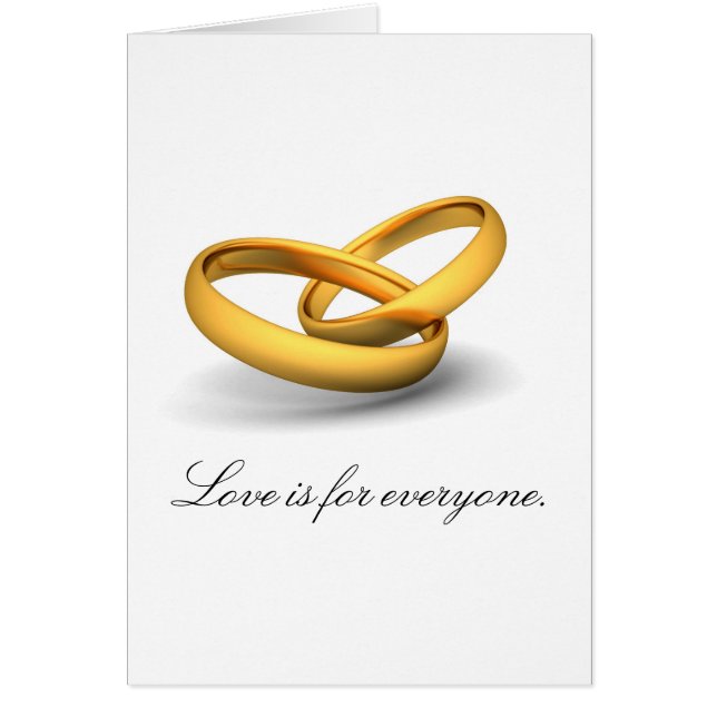Kärlek är för alla hälsningskort (Framsidan)