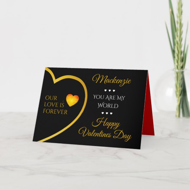 Kärlek är för BLACK-Valentineser Helgkort (Framsida)