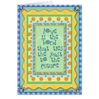 Kärlek är förbindelsen som binder hälsningskort