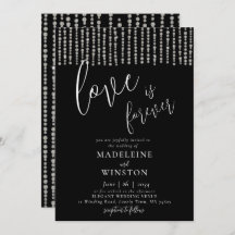 Kärlek är Forever Glitter Diamond Sparkles Bröllop