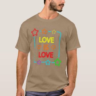 Kärlek är fredagen Kärlek-Pridet - HBT TQ-Pridet M T Shirt