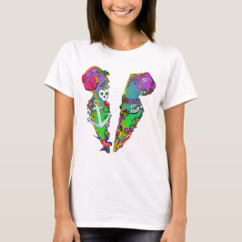 Kärlek är gift Tattoo Tuxx Grafisk Crop Top T-shirt