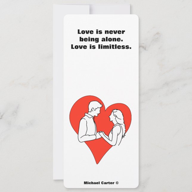 Kärlek är gränslöst inbjudningar (Framsida)