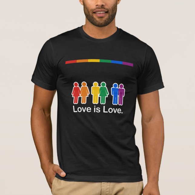 KÄRLEK ÄR GRUNDLÄGGANDE KÄRLEK T SHIRT (Framsida)