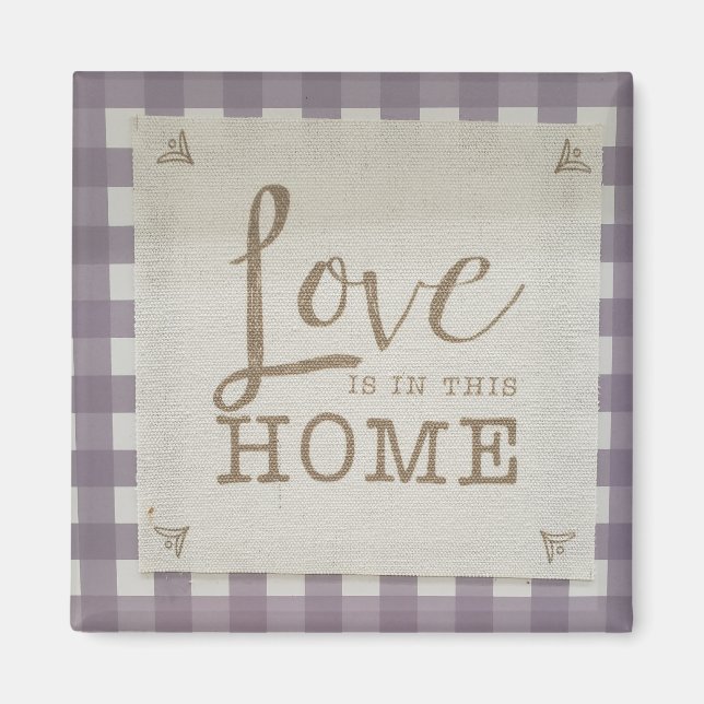 Kärlek är här hemma magnet (Framsidan)