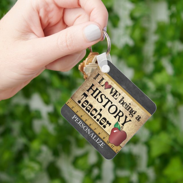 Kärlek är historielärare nyckelring (Hand)