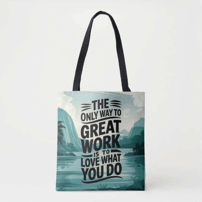 Kärlek är i arbete tygkasse (Framsida)