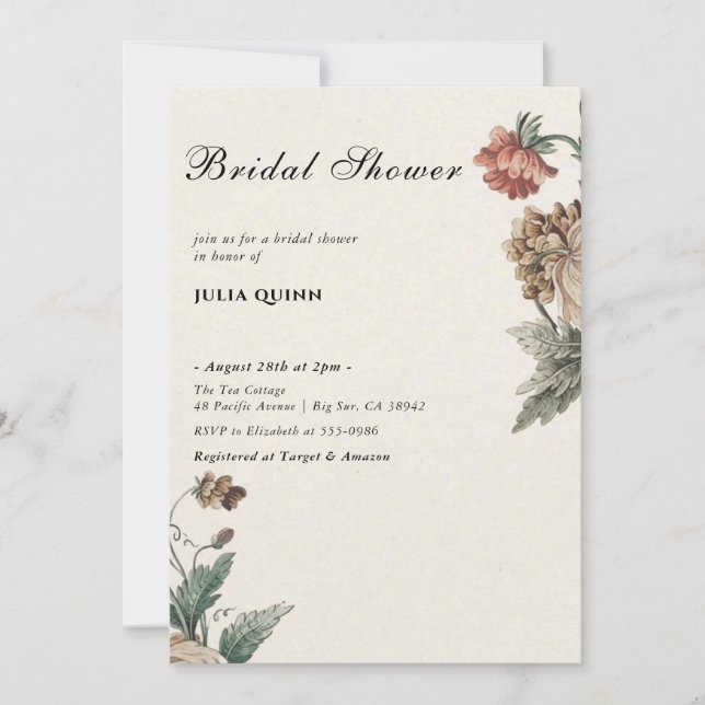 kärlek är i blom bröllopsfestinladningar, inbjudningar (Framsida)