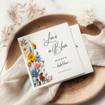Kärlek är i blom Frühlingsblommor Bröllopsdusch