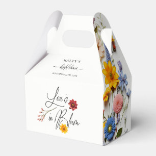 Kärlek är i blom Frühlingsblommor Bröllopsdusch Presentaskar