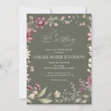 Kärlek är i blom Sprid vårblommor Bröllopsdusch